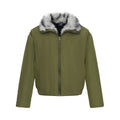 Men's Loose Fit Quilted Fur Collar Cotton Jacket Sport Casual Workwear Coat