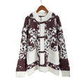 Loose round neck long sleeved sweater