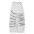 Men's Hip Hop Loose Wide-Leg Pants All-Over Star Letter Print Casual Sport Trousers